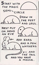 C. Carey Cloud - Drawing Made Easy - 4 Simple Lessons - Cracker Jack Prize - mouse