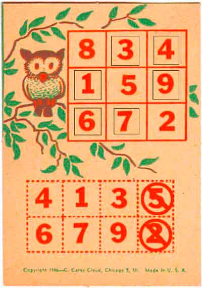 Cracker Jack Prize - Wise Old Owl Puzzle - Answer