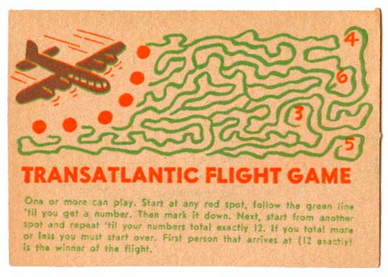 C. Carey Cloud - Cracker Jack prize - Transatlantic Flight Game