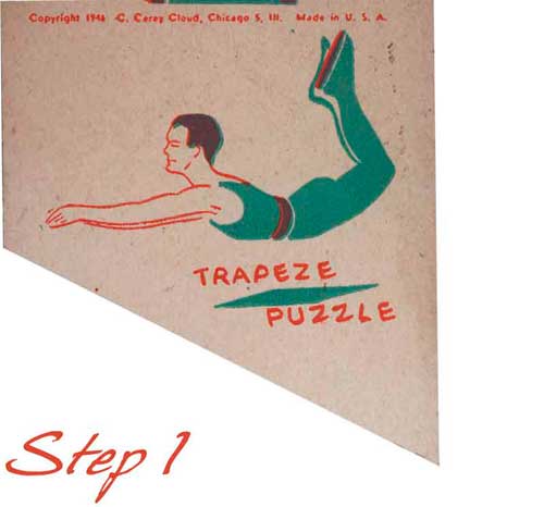 Trapeze Puzzle answer step 1