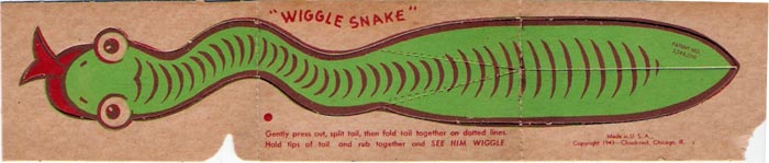 C. Carey Cloud - Cracker Jack Prize - Wiggle Snake