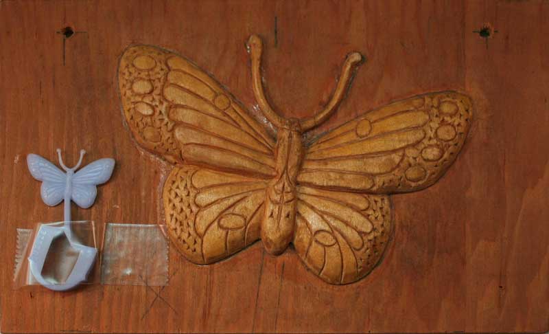 Carey Cloud basswood carving of the for butterfly Action Toy