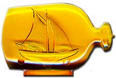 C. Carey Cloud - Cracker Jack Prize - Ship in the Bottle