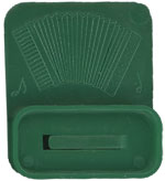 Standing Accordion Whistle - green