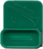 Standing Bugle Whistle - green