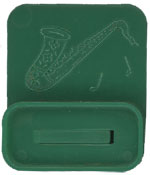 Standing Saxophone Whistle - green