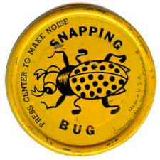 Metal Chirpers - Snapping Bug - Yellow