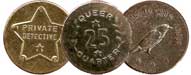 Cracker Jack Prize - Embossed Metal Coins