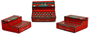 Metal Litho Typewriter