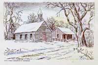 Country Church in Winter - C. Carey Cloud