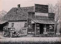 C. Carey Cloud - Painting - Old Feed Store
