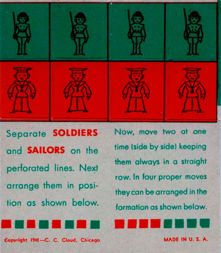 Soldiers and Sailors Puzzles