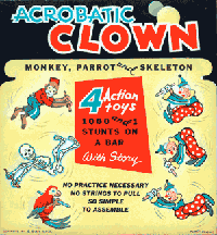 Acrobatic Clown, Monkey, Parrot, and Skeleton - cover