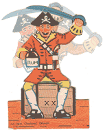 Lucky Pieces from Captain Kidd's Treasure Chest - Animated Pirate