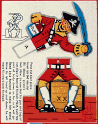 Lucky Pieces from Captain Kidd's Treasure Chest - Pirate from Candy Island
