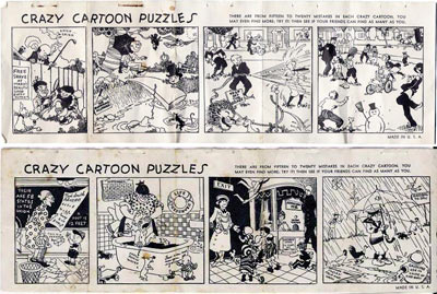Four New Crazy Cartoon Puzzles a C. Carey Cloud toy