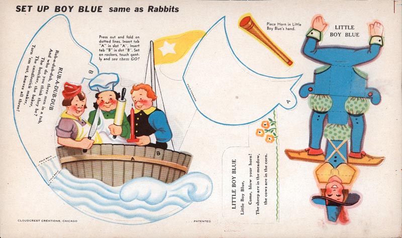 Mother Goose and other Popular Characters - Little Boy Blue and Rub-a-Dub-Dub