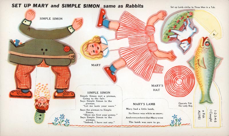 Lively Chicks and Rabbits - Mary's Lamb and Simple Simon