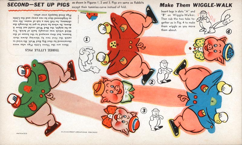 Mother Goose and other Popular Characters - Three Little Pigs