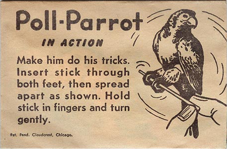 Poll-Parrot Envelope - front